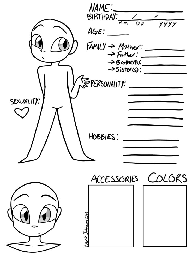 an image of a character sheet with the names and colors for each character on it