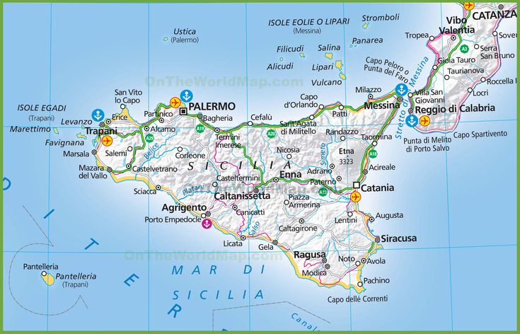 a large map of the island of mallorma with all roads and major cities