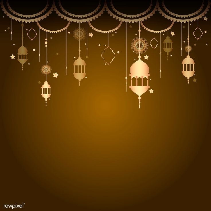 a brown background with hanging lanterns and stars