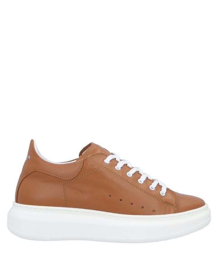 leather, no appliqués, solid color, leather lining, laces, round toeline, flat, rubber sole, contains non-textile parts of animal origin , Color: Tan , Size: 6 Tan Woman, Sneakers Online, Fashion And Design, Adidas Sneakers, Womens Sneakers, Rubber Sole, Textiles, Solid Color, Adidas