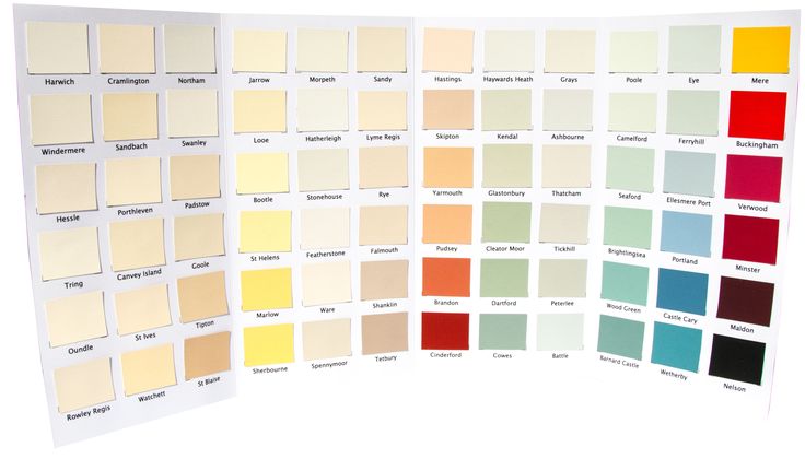 the color swatches are all different colors, and there is no image to describe