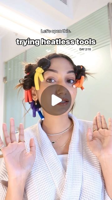 Dimpy Munparia on Instagram: "Tried Flexi Rods for Heatless Curls. 

[flexi rods, flexi rods curls, flexible curling rods, Heatless curls, overnight curls, Heatless hair ]" Curling Rods Hairstyles, Heartless Curls Flexi Rods, How To Use Flexible Curling Rods, Heatless Curls Overnight Flexi Rods, Hair Rods Curls Hairstyles, How To Use Flexi Rods, Flex Rod Curls, No Heat Curls Overnight Short Hair, Flexi Rods On Straight Hair