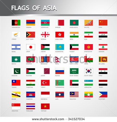 Flags of Asia | World country flags, Flag, Flags of the world