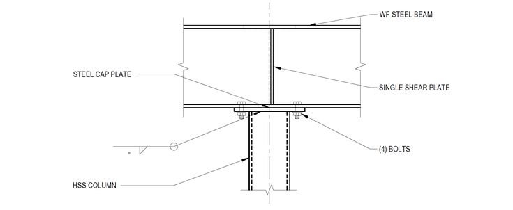 an image of a section of a building with measurements