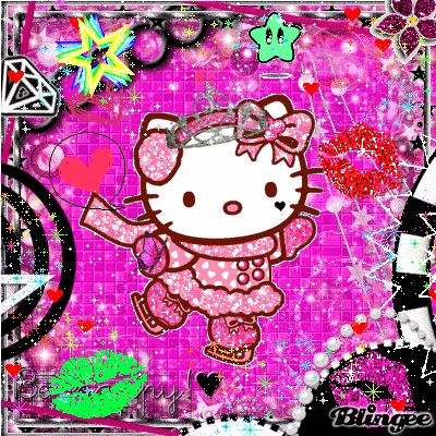 Kitty Glitter...@ | Hello kitty wallpaper, Kitty wallpaper, Hello kitty ...