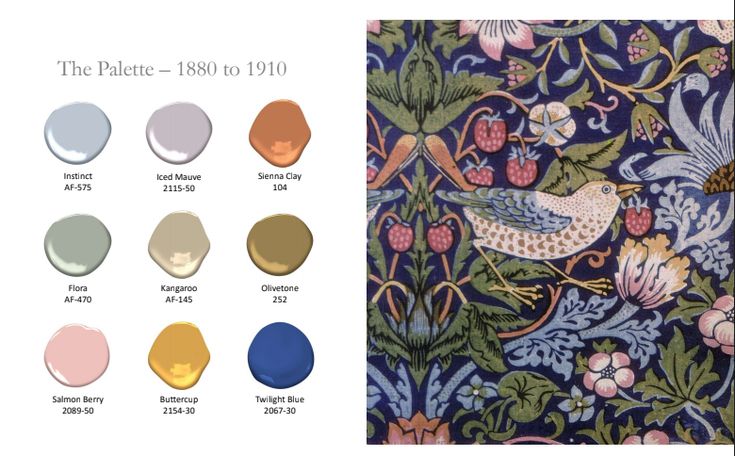 The History Of Paint Color In Benjamin Moore Palettes Historic Paint ...