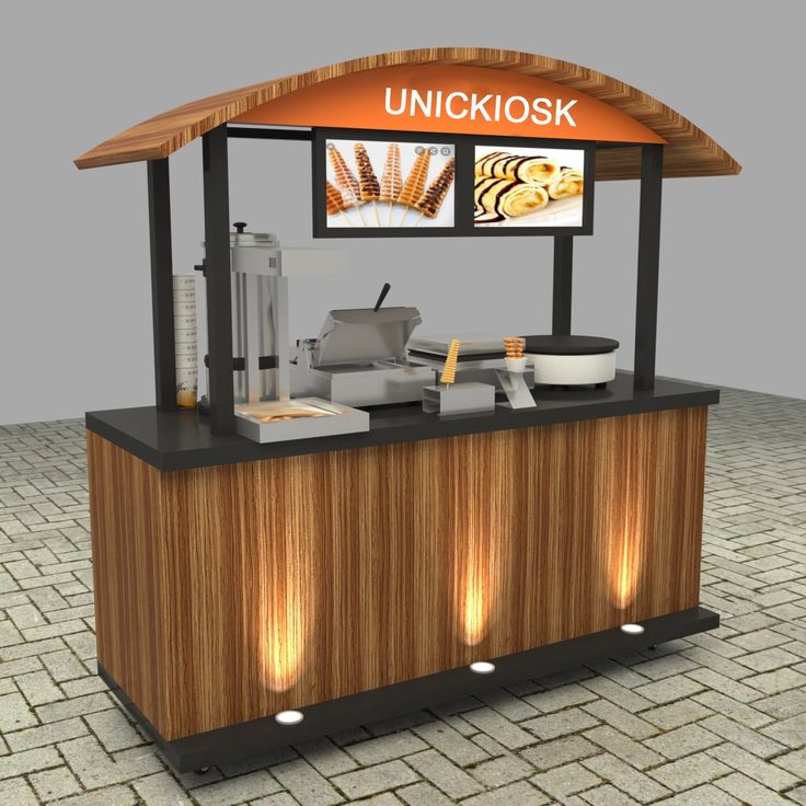 an image of a food kiosk that is on display