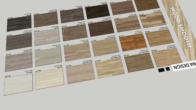 the wood flooring samples are shown in different colors and sizes, including brown, white,