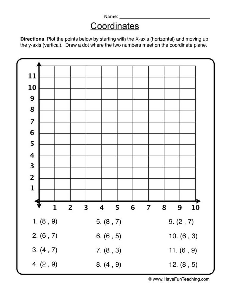 printable graphing worksheet for students to practice numbers and their math skills