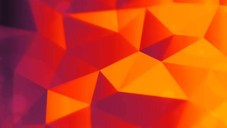 an orange and red abstract background with small triangles on the top right corner, in shades of purple and yellow