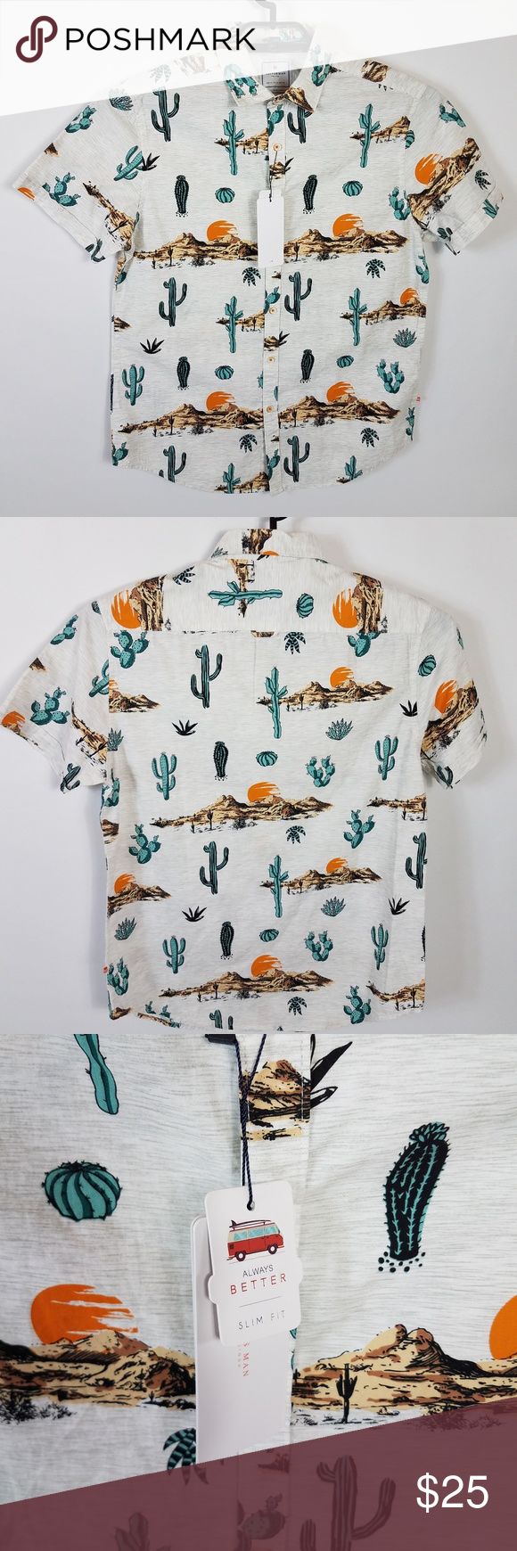 Cactus Man Short Sleeve Button Shirt Slim Fit M Cactus Man Ricky Singh Short Sleeve  Button Down Slim Fit  Gray Shirt Size Medium  Arizona Scenes MSRP: $44 NEW WITH TAGS Cactus Man Shirts Casual Button Down Shirts Cactus Man, Gray Shirt, Grey Shirt, Button Shirt, Casual Shirts For Men, Men Short Sleeve, Casual Button Down Shirts, Mens Shorts, Arizona