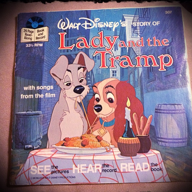 lady and the tramp see - near read book with cd, disney storybook