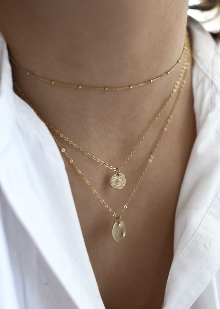 · 1/2" (12.7mm) disc· 14k yellow gold fill, 14k rose gold fill, and sterling silver options· Sturdy, timeless, and built to be worn everydayOur classic 1/2” necklaces are easy to layer, elegant, and ready to be personalized with your most special sentiments, moments, and memories! Created to last a lifetime, these necklaces will remain evergreen even as the years and trends come and go.Personalizing your piece with a message? Reference our fonts and symbols chart for font options and character m Everyday Sterling Silver Jewelry 14k Stamped, Sterling Silver Round Charm Necklaces For Layering, Sterling Silver Charm Necklaces For Layering, Minimalist Hammered 14k Gold-filled Jewelry, Sterling Silver Necklaces For Layering, Sterling Silver Round Necklaces For Layering, Delicate Rose Gold Medallion Jewelry, Tarnish Resistant 14k Gold Filled Round Jewelry, Hypoallergenic 14k Gold-filled Round Pendant Jewelry