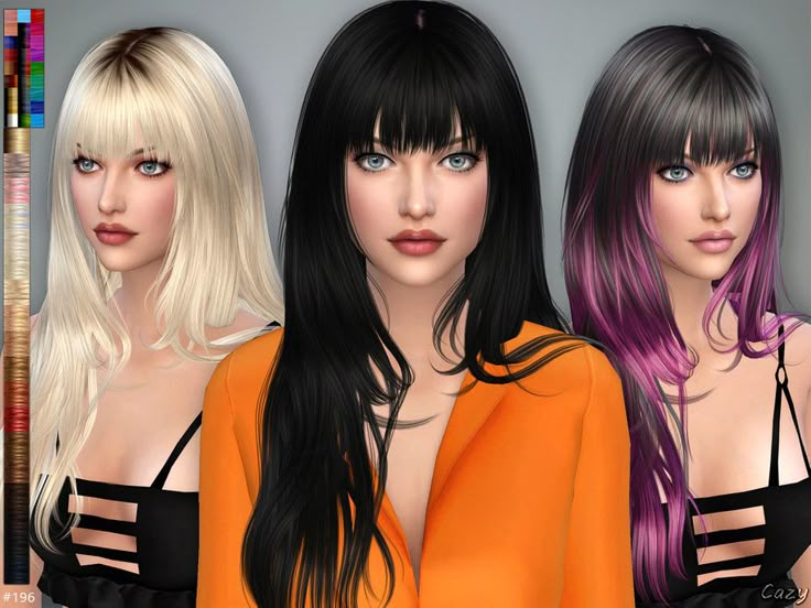 Aliza Hairstyle by Cazy | Sims hair, Womens hairstyles, Hairstyle