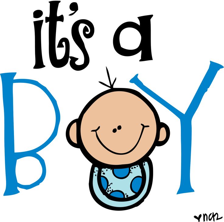 it's a boy with a smiling baby in the center and words above it