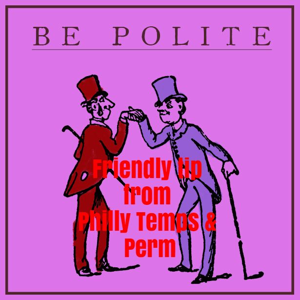 two men in top hats and tails are standing next to each other with the words be polite