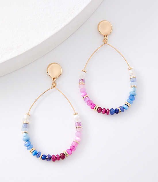 In dreamy ombre, these teardrop earrings are a statement in modern bohemian chic. 2 3/4" drop.,Imported:Imported Loft Ombre Teardrop Earrings Magenta Shadow Women's by Loft Size Regular - One Size Magenta Shadow Women's Earrings, Jewelry Multicolor Dangle Teardrop Earrings For Summer, Multicolor Bohemian Teardrop Earrings For Summer, Bohemian Multicolor Teardrop Earrings For Summer, Elegant Multicolor Teardrop Earrings, Spring Multicolor Teardrop Jewelry, Beaded Teardrop Earrings For Summer, Bohemian Teardrop Earrings With Dangling Beads For Summer, Summer Beaded Teardrop Earrings, Multicolor Teardrop Earrings For Spring