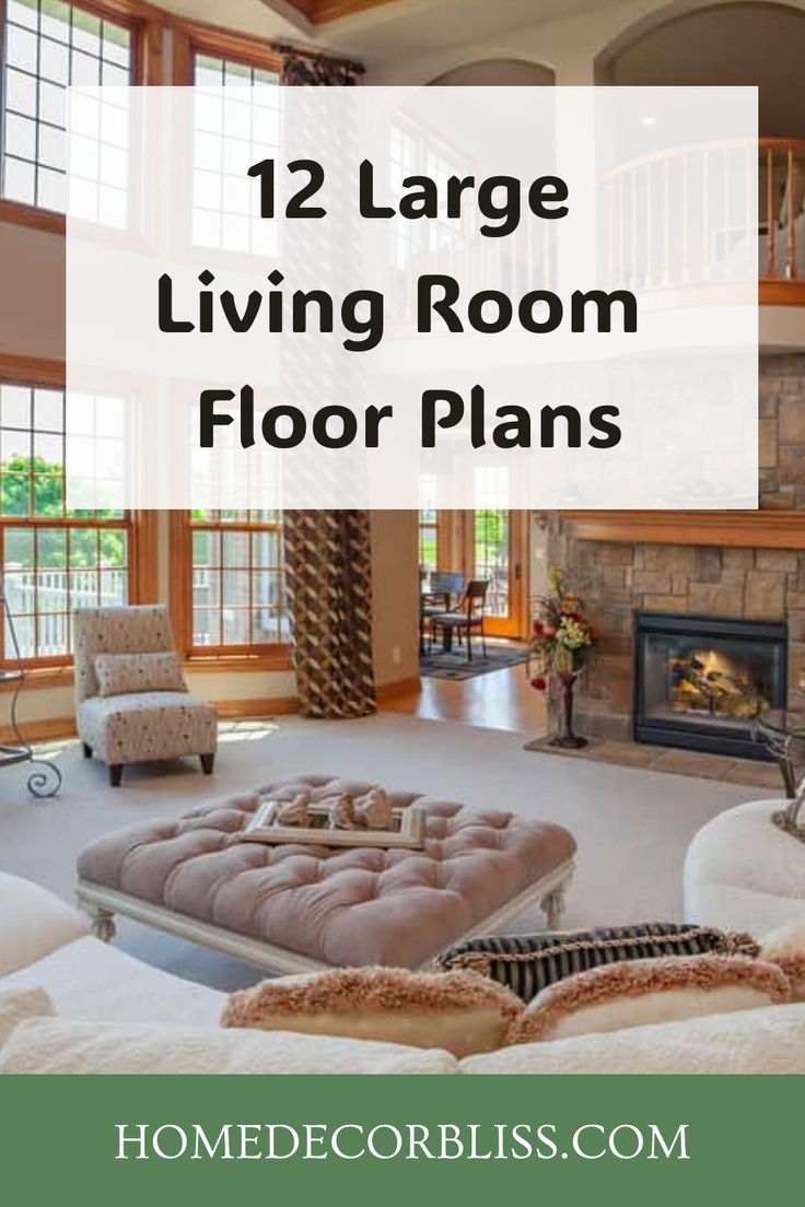 12 Large Living Room Floor Plans You Need To See Extra Long Living Room Layout, Large Family Room Furniture Layout For Large Family, Extra Large Living Room Ideas, Large Living Room Sofa, Furnishing Large Living Room, Decorating Big Living Room, Big Living Room Layout Open Floor, Large Great Room Layout Open Floor, Large Space Living Room Layout