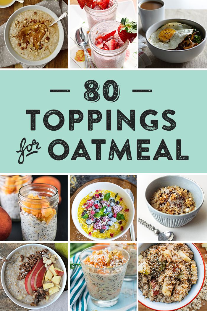 the top ten things to eat for oatmeal