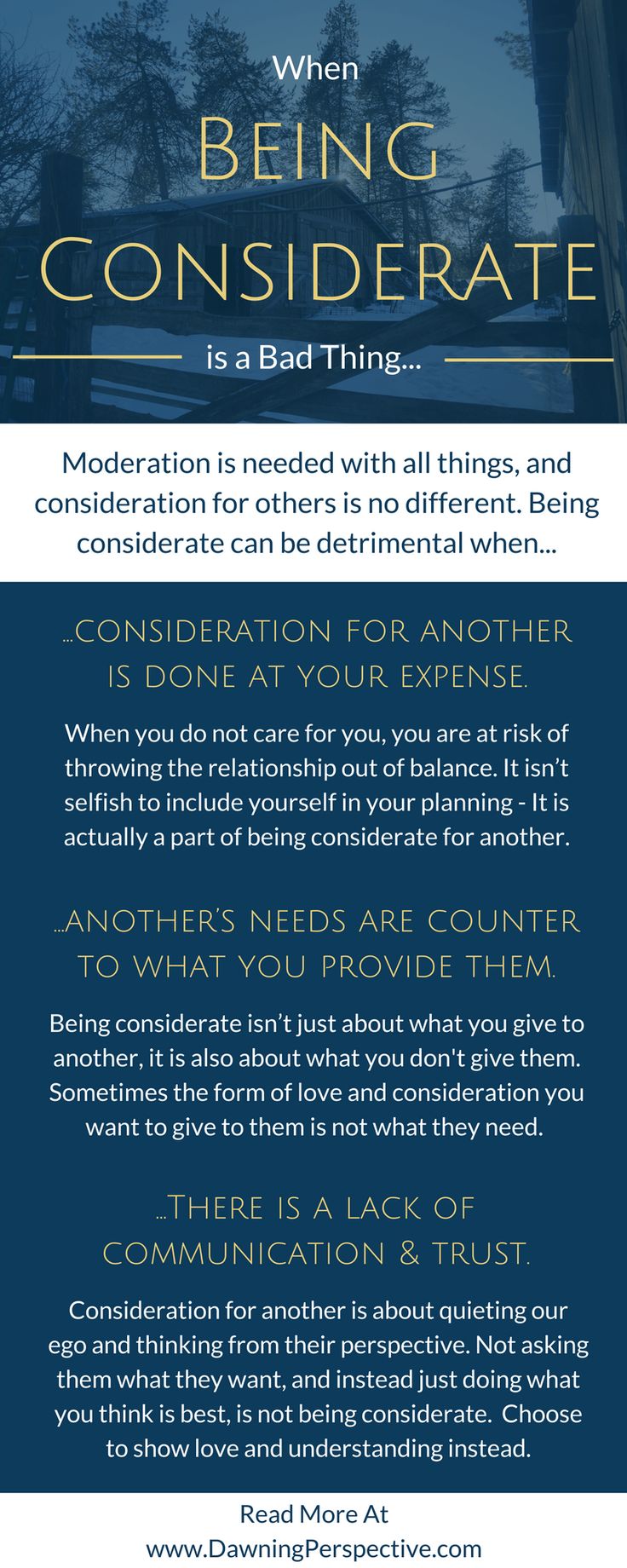 Moderation is needed with all things, and consideration for others is no different. Here are specific situations I’ve found occur when being considerate is actually detrimental.  Being considerate, consideration, emotional intelligence, EQ, personal development, personal growth, professional development, manager supervisor skills, public speaking, communication skills, connection with others, spiritual growth, intuition, relationship advice, gratitude, family, travel blog Being Considerate, Therapist Tools, Positive Perspective, Sensitive Soul, Emotional Recovery, Increase Intuition, Communication Relationship, Healthy Communication, Peace And Happiness