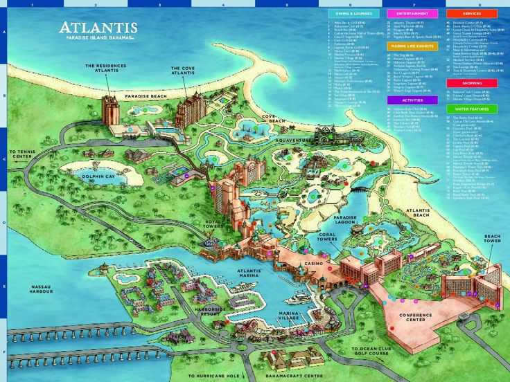 Harborside Resort at Atlantis Photo - Resort map | Atlantis resort ...