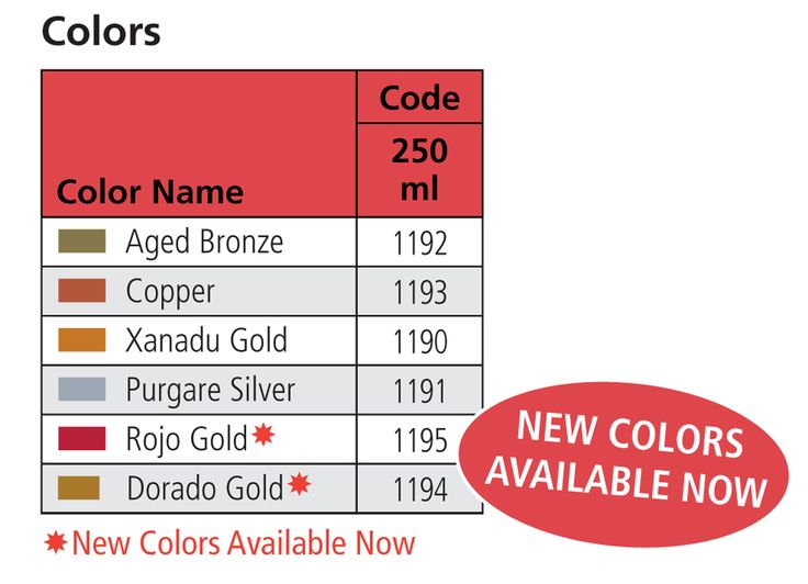 the color code for new colors available now