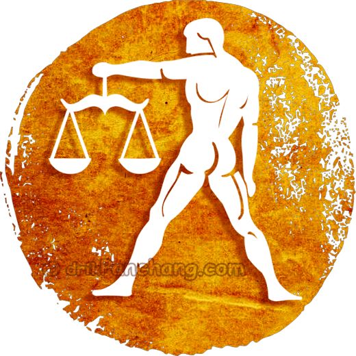 an image of a man holding the scales of justice in front of a circle with grunge effect