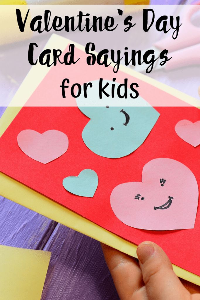 valentine's day card sayings for kids that are easy and fun to make