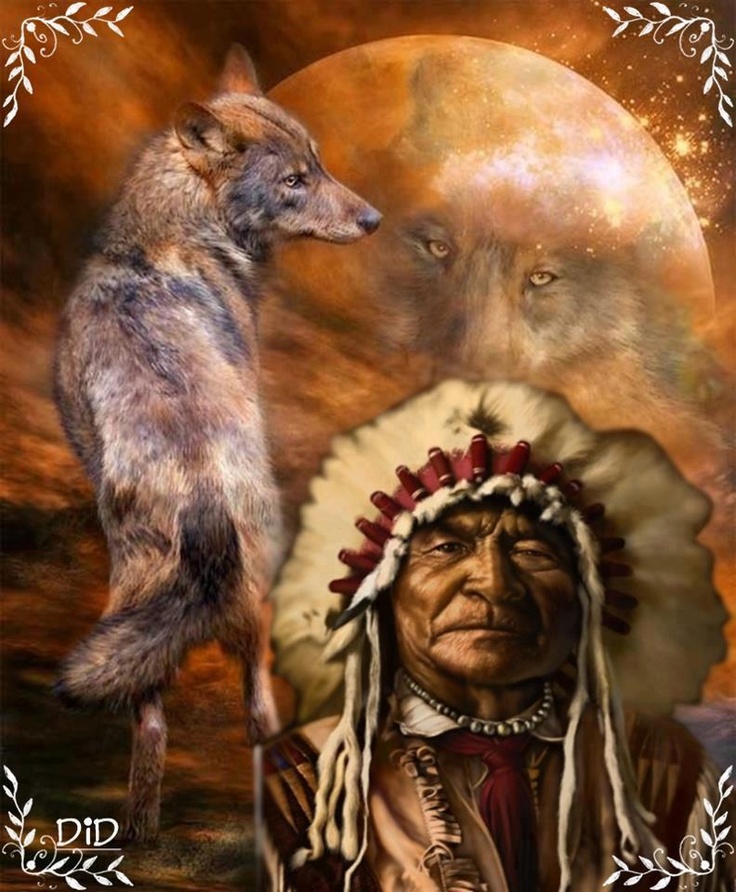 Pin by Gerald Holt on Native American's | Native american wolf, Native ...