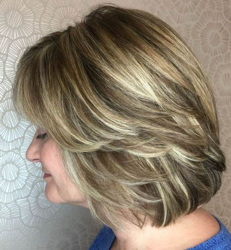 50 Modern Haircuts for Women over 50 with Extra Zing Medium Bob Haircut, Thick Hair Cuts, Modern Haircuts, Layered Bob Hairstyles, Haircuts For Fine Hair, Modern Hairstyles, Women Over 50, Medium Hair Cuts, Medium Length Hair Cuts