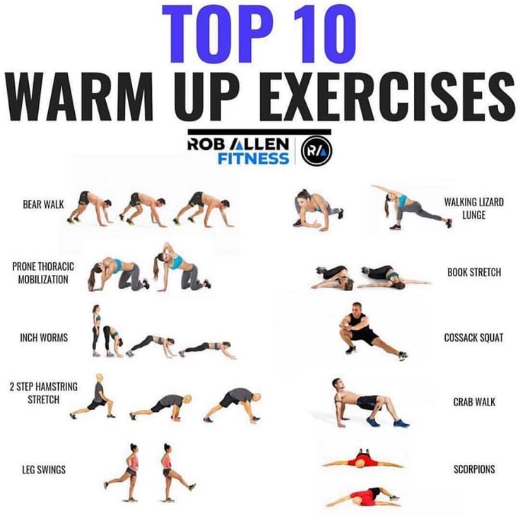 the top 10 warm up exercises for beginners to do in their own home gym