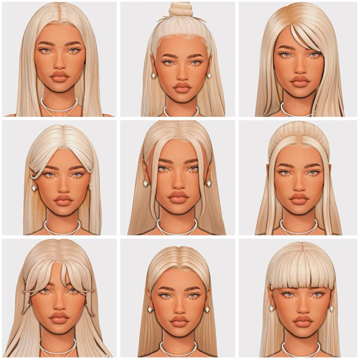 Straight Hair Maxis Match Edition Part 2 in 2024 | Sims 4 teen, Sims 4 ...