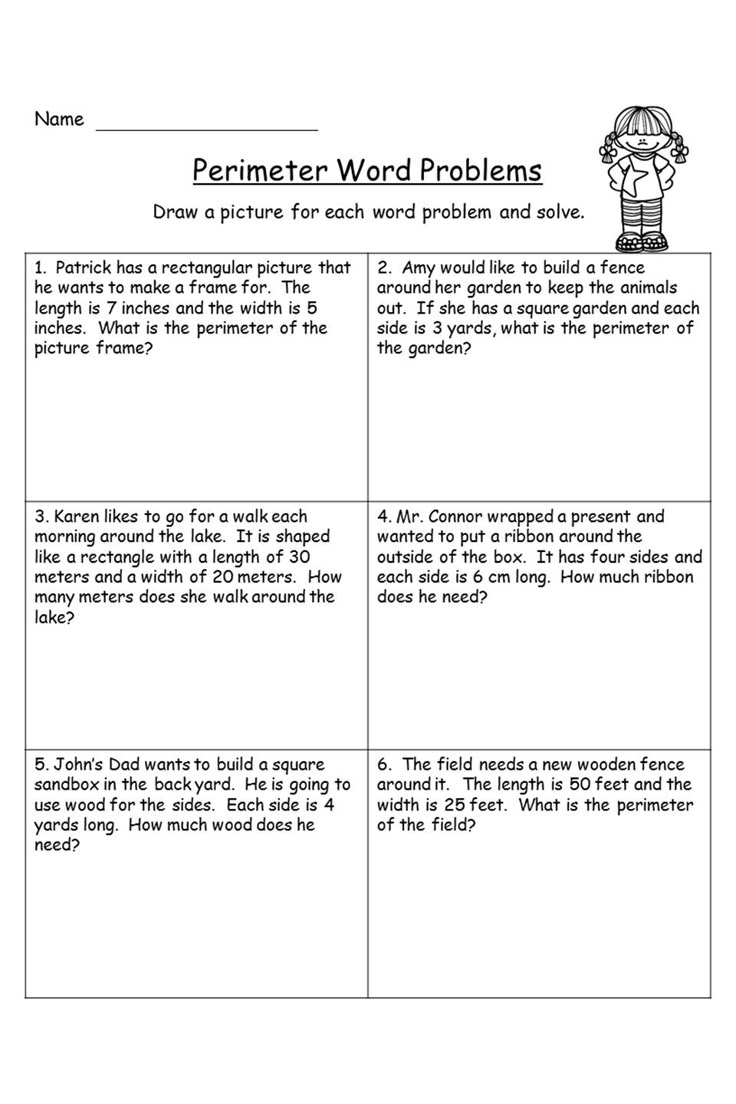 Perimeter Worksheets and Assessment | Word problem worksheets, Math ...