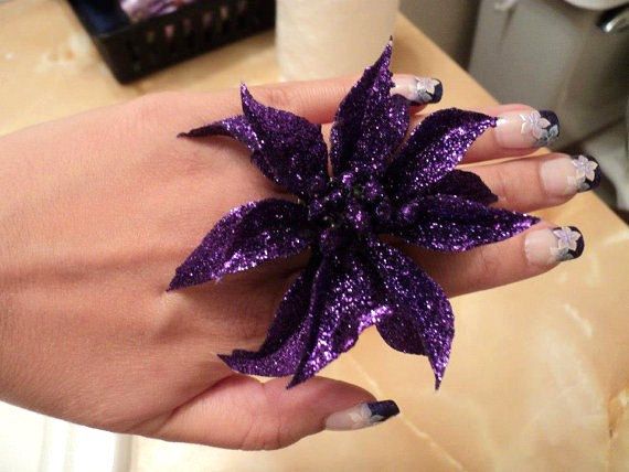 Ajustable Glitter Purple Flower Ring Purple by MariasFashionWorld, $12.00 Ring Purple, Shop Till You Drop, Purple Flower, Flower Ring, Purple Flowers, Jewelry Rings, Glitter, Handmade Gift, Ring