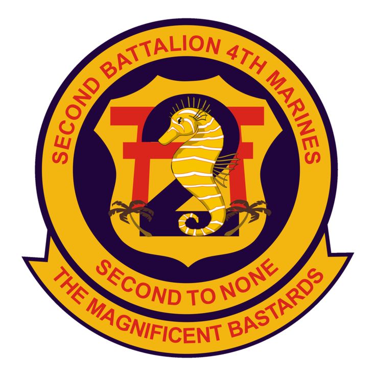 the logo for the second batallon 4th marine's squadron, which is located in