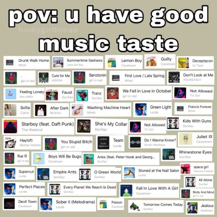 a large poster with many different types of music on it's sides and the ...