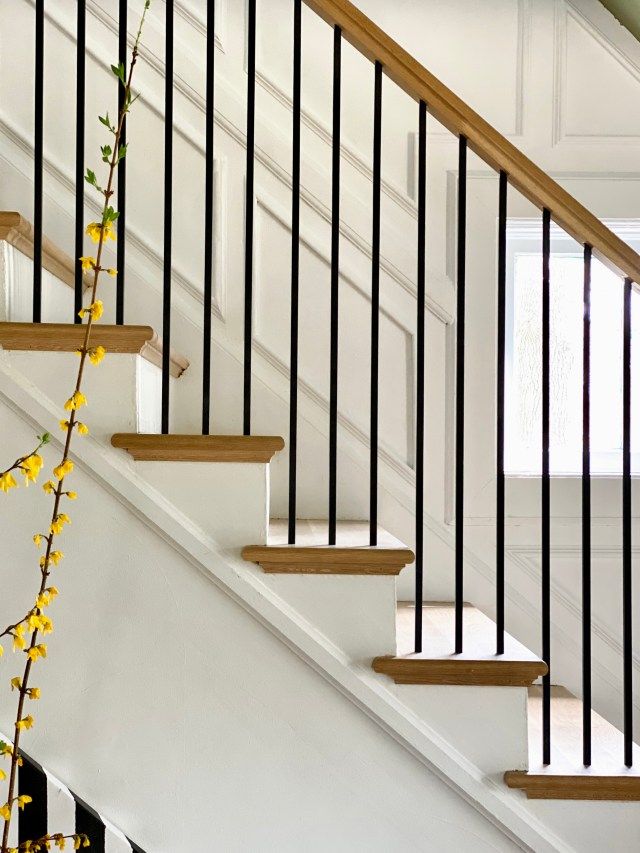 OUR ECLECTIC STAIRCASE REVEAL: a Marriage of Modern and ... | Staircase ...