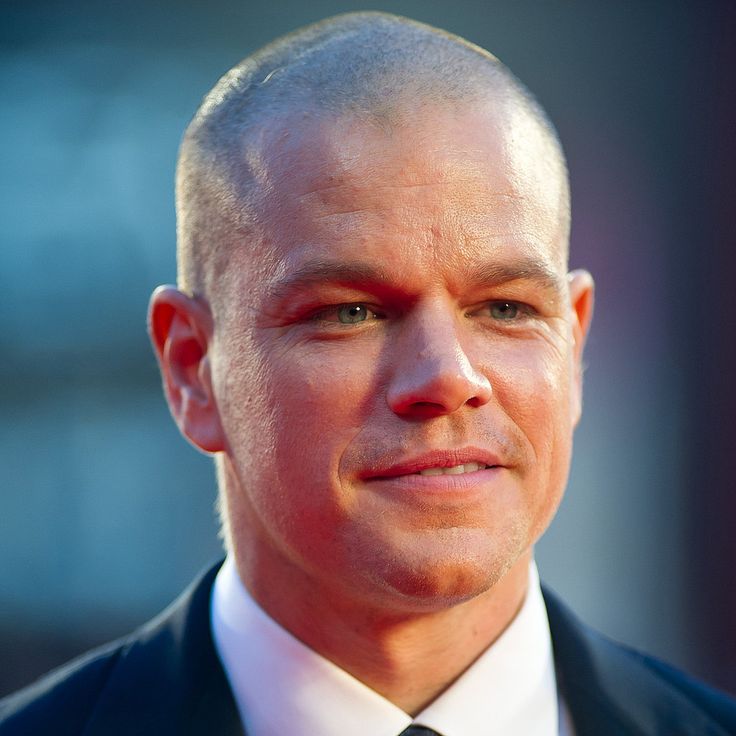 Bald Celebrities, Bald Head Man, Men Hairstyle, Bald Man, Young Celebrities, Man Photography, Bald Men, Matt Damon, Bald Heads