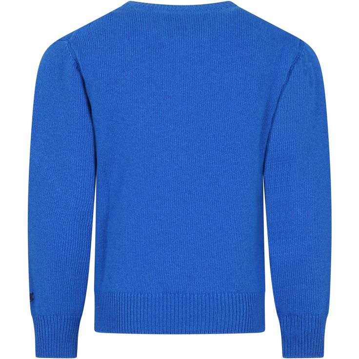 Color: Light blue Light blue sweater in wool blend, long sleeves, with ribbed crew-neck, cuffs and hem; in size 2 years it has a button closure on the shoulder. It is embellished with Superman embroidery on the front and tonal embroidery on the sleeve. 35% wool. 30% viscose. 25% cashmere. 15% polyamide. Designer Blue Long Sleeve Sweater, Baby Blue Sweater Men, Light Blue Knit Long Sleeve Sweater, Luxury Blue Knit Polo Sweater, Light Blue Soft Knit Long Sleeve Sweater, Barbour Steve Mcqueen, Kenzo Kids, Light Blue Sweater, Steve Mcqueen