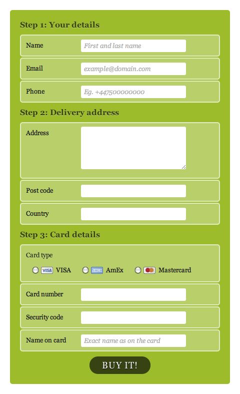 a green login form with the name and number on it