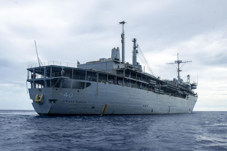 a large ship floating on top of the ocean