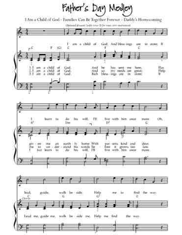 father's day medley sheet music