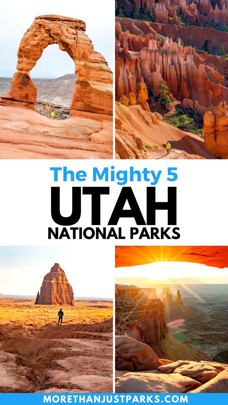 UTAH NATIONAL PARKS (Ultimate Guide to the Utah Mighty 5 + Map) | Utah ...