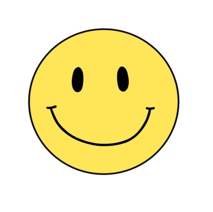 a yellow smiley face with two black eyes