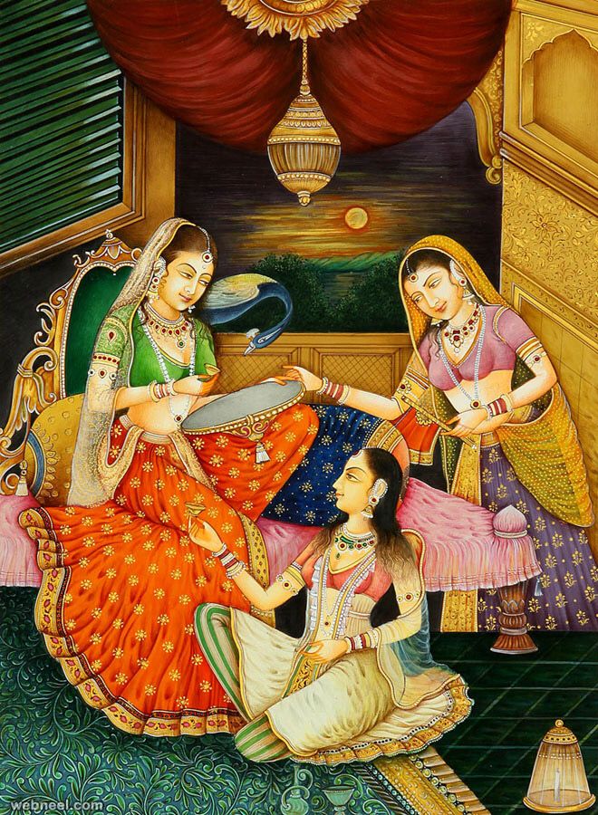 mughal paintings women Rajput Painting, Mf Hussain Paintings, Rajasthani Miniature Paintings, Mughal Miniature Paintings, Rajasthani Painting, Rajasthani Art, Mughal Art, Mughal Paintings, Miniature Paintings