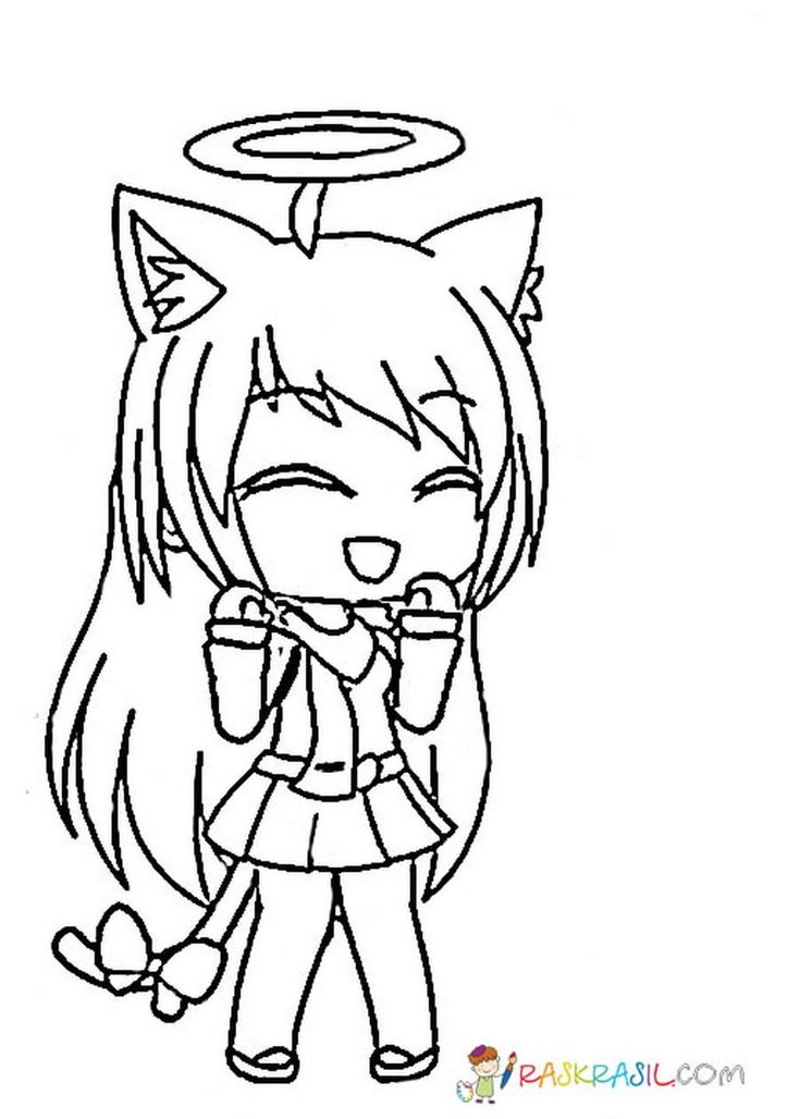 Gacha Life Coloring Pages Wolf Girl - thiva-hellas