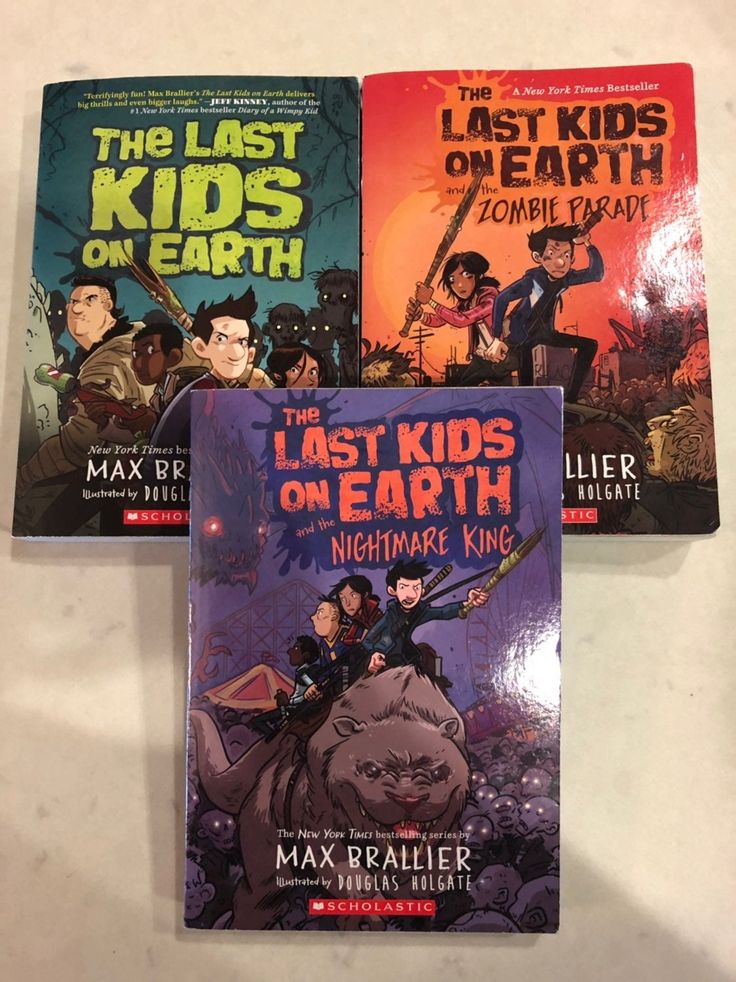 three children's books about the last kids on earth