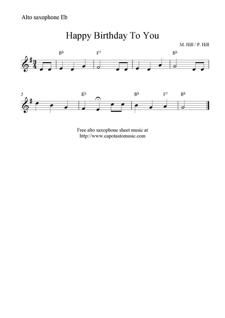 sheet music with the words happy birthday to you