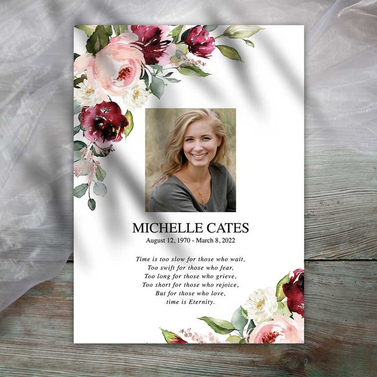 Celebration of Life Ideas- Photo Memorial Cards | Memorial cards ...