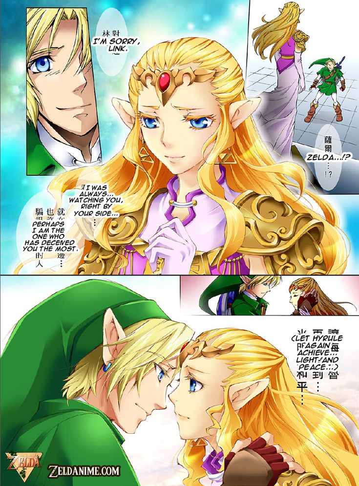 an image of the legend of zelda and princess zelda, who are kissing each other